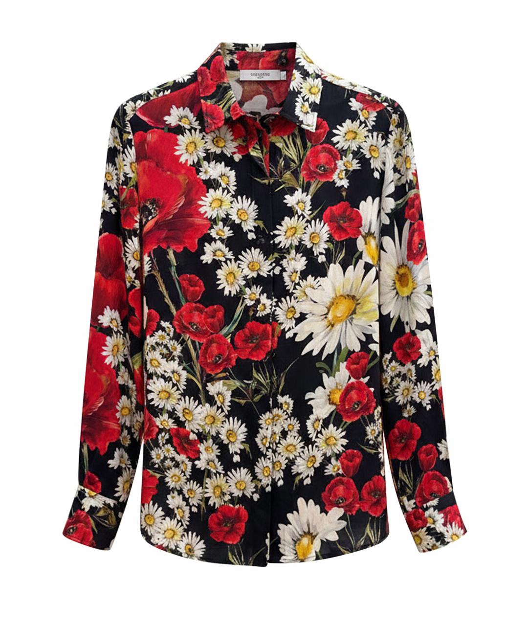 DOLCE&GABBANA Мульти шелковая рубашка, фото 1