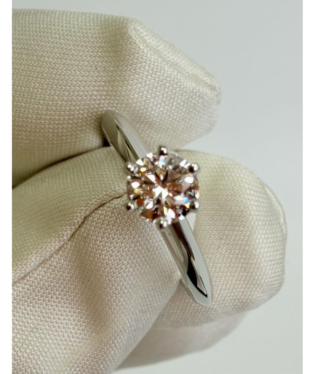 TIFFANY&CO Белое платиновое кольцо, фото 5