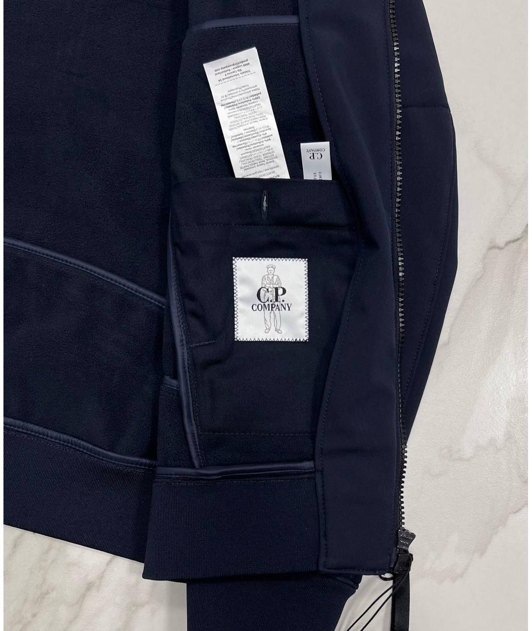 STONE ISLAND Темно-синяя хлопковая кэжуал рубашка, фото 7