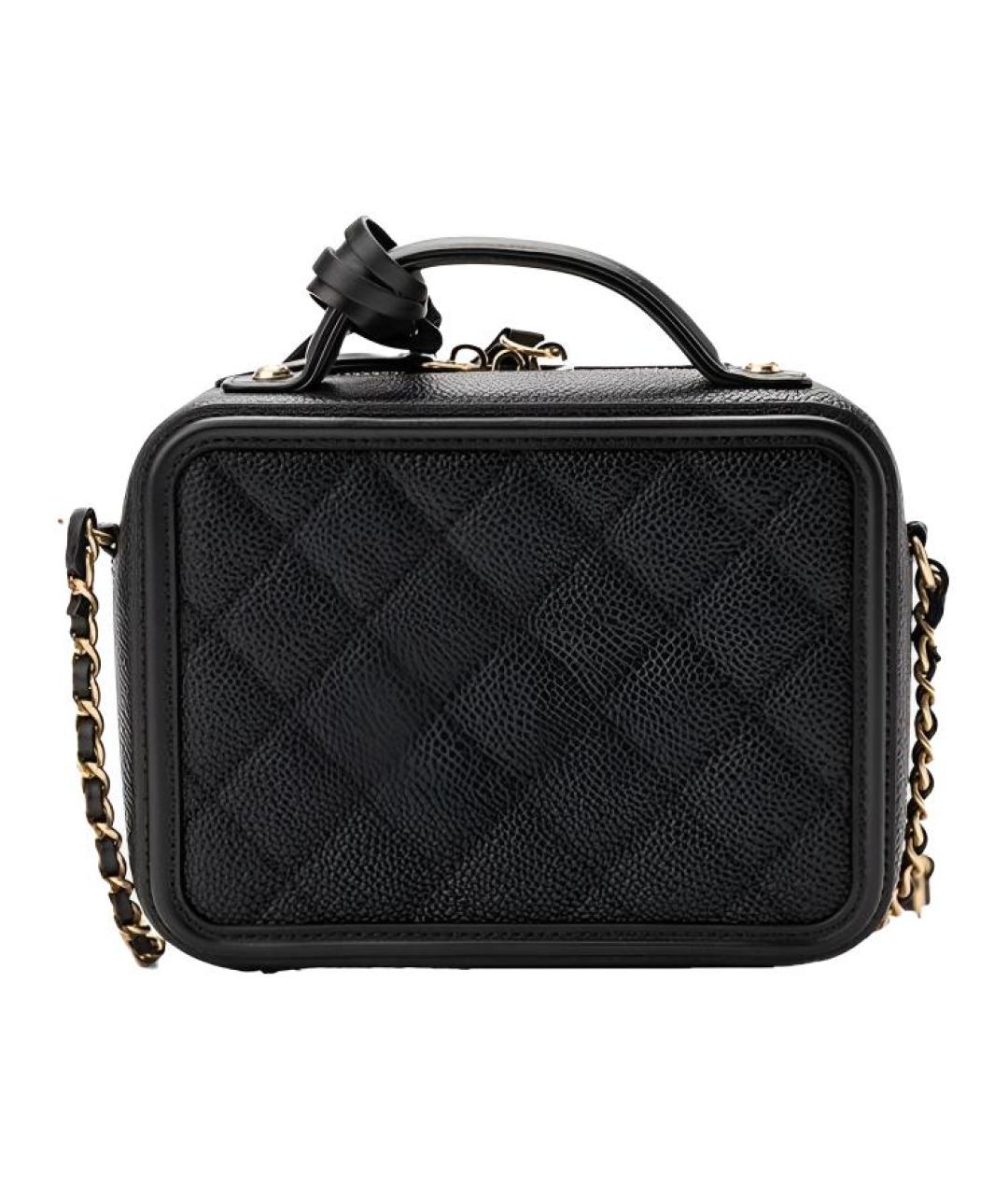 CHANEL Черная кожаная сумка через плечо, фото 2