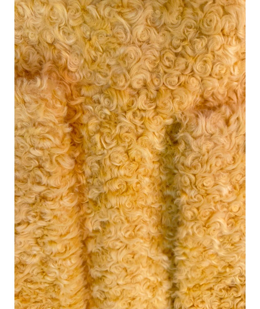 Tara Jarmon Желтая шуба, фото 4