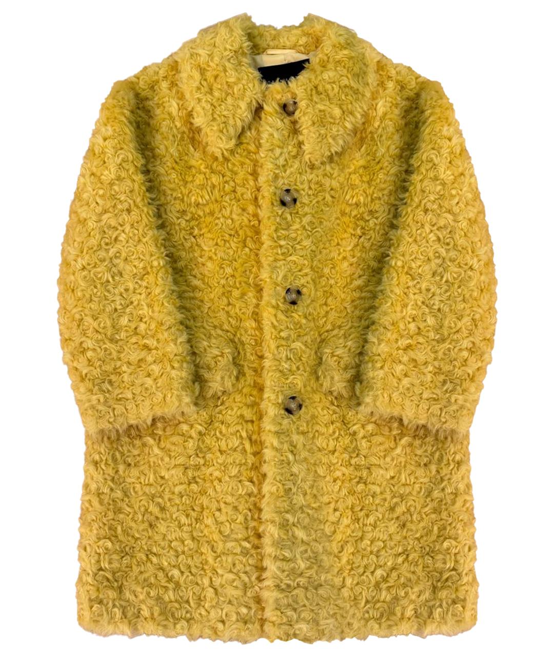 Tara Jarmon Желтая шуба, фото 1