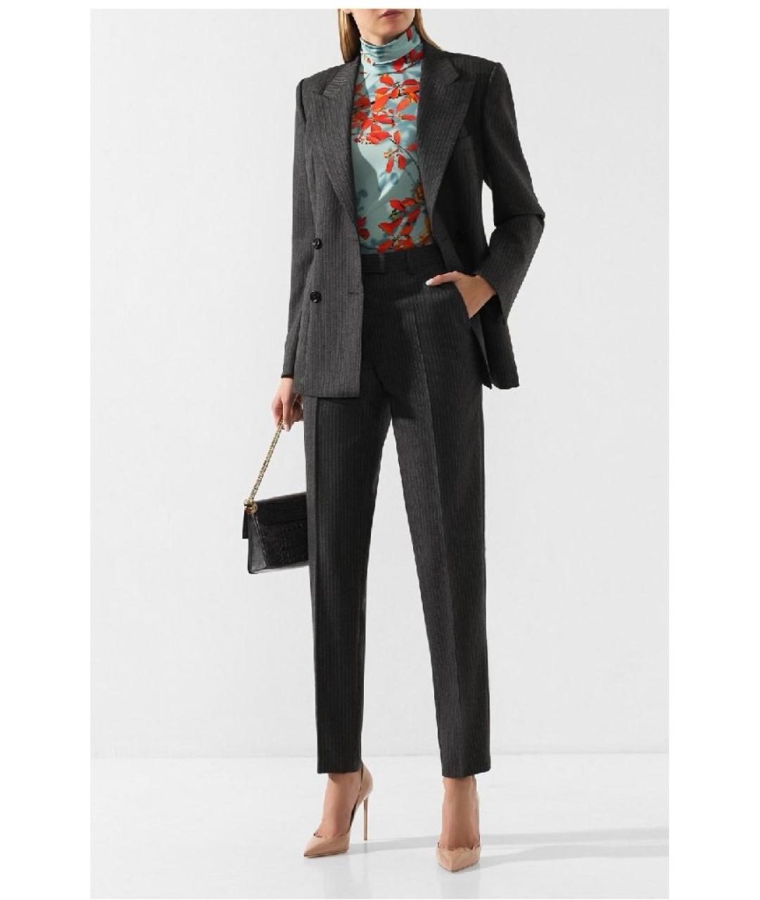 DRIES VAN NOTEN Шерстяные прямые брюки, фото 4