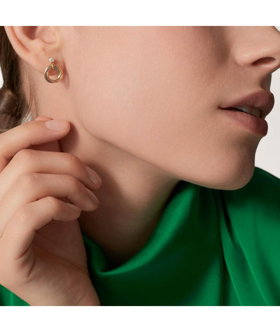 CARTIER Золотые серьги из желтого золота, фото 4