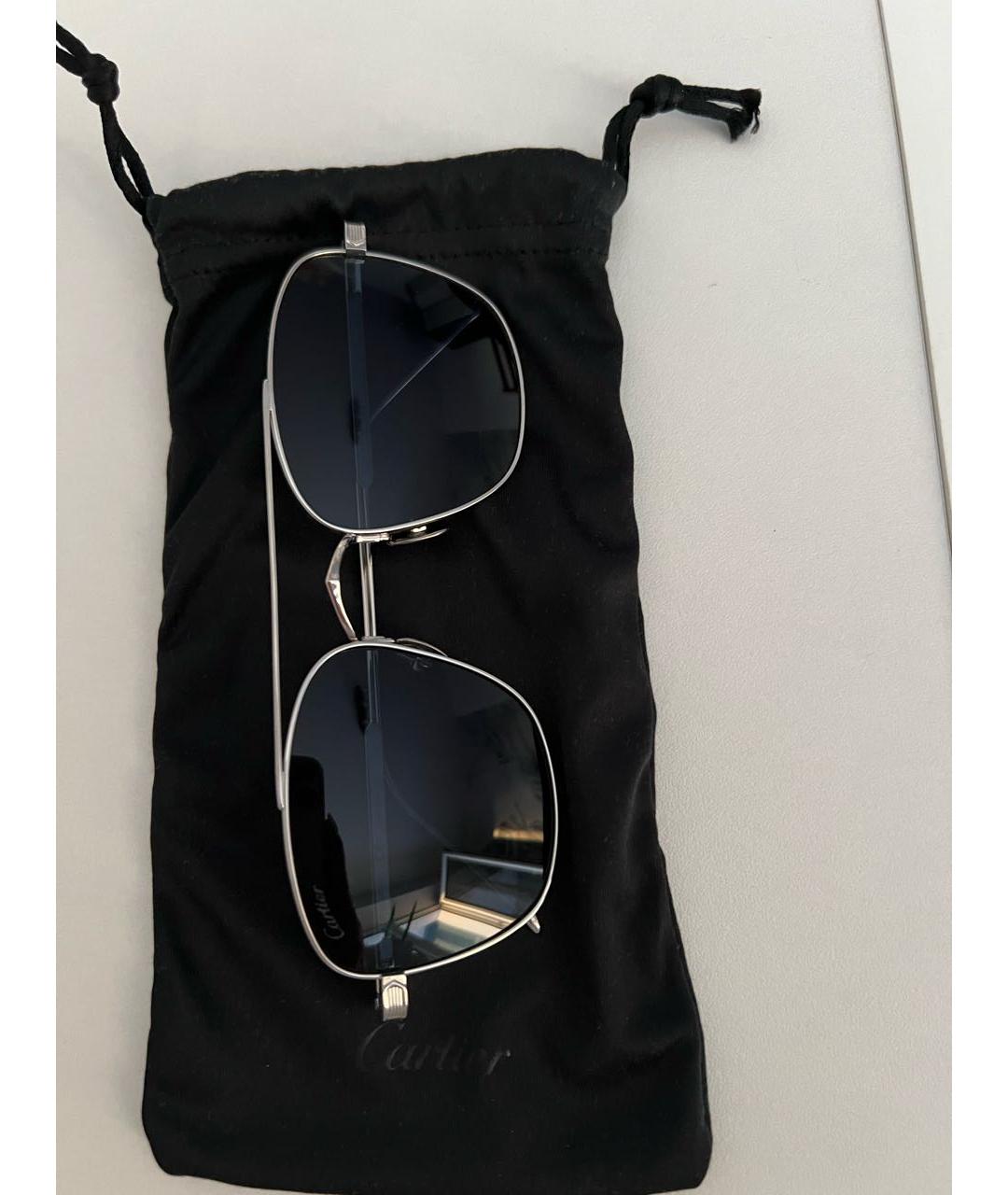 CARTIER Серебряные металлические солнцезащитные очки, фото 5