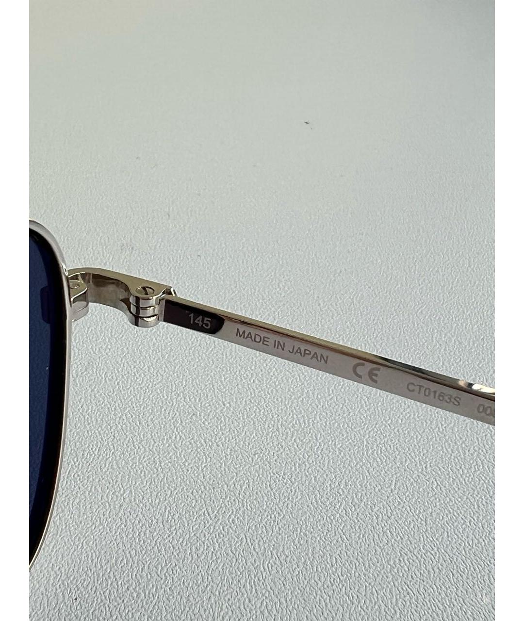 CARTIER Серебряные металлические солнцезащитные очки, фото 7