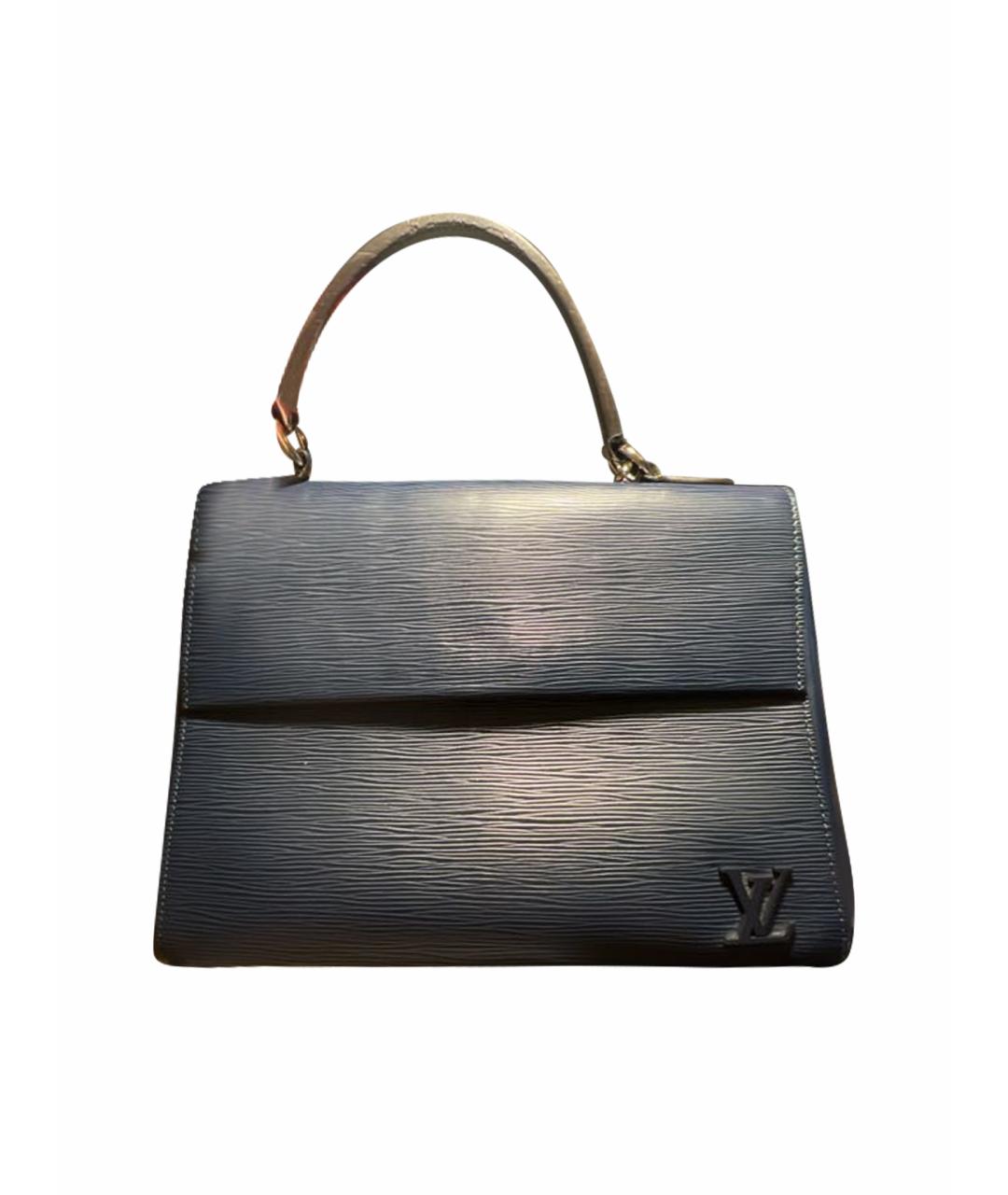 LOUIS VUITTON Темно-синяя кожаная сумка через плечо, фото 1