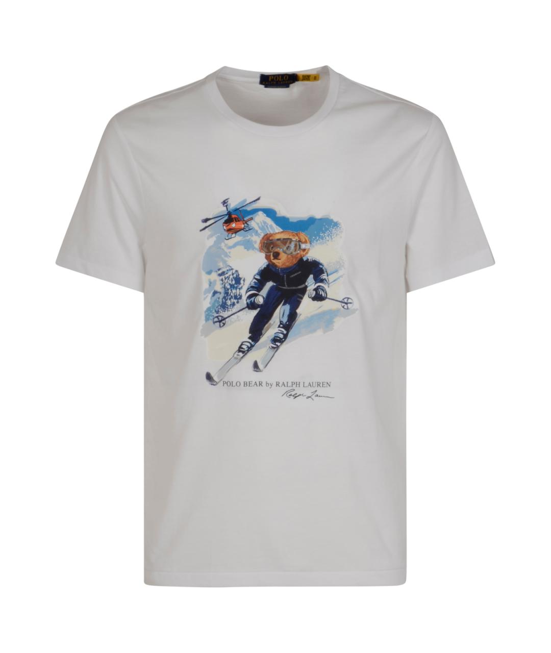 POLO RALPH LAUREN Белая хлопковая футболка, фото 1