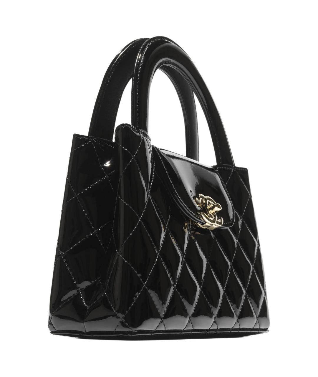 CHANEL Черная кожаная сумка через плечо, фото 3