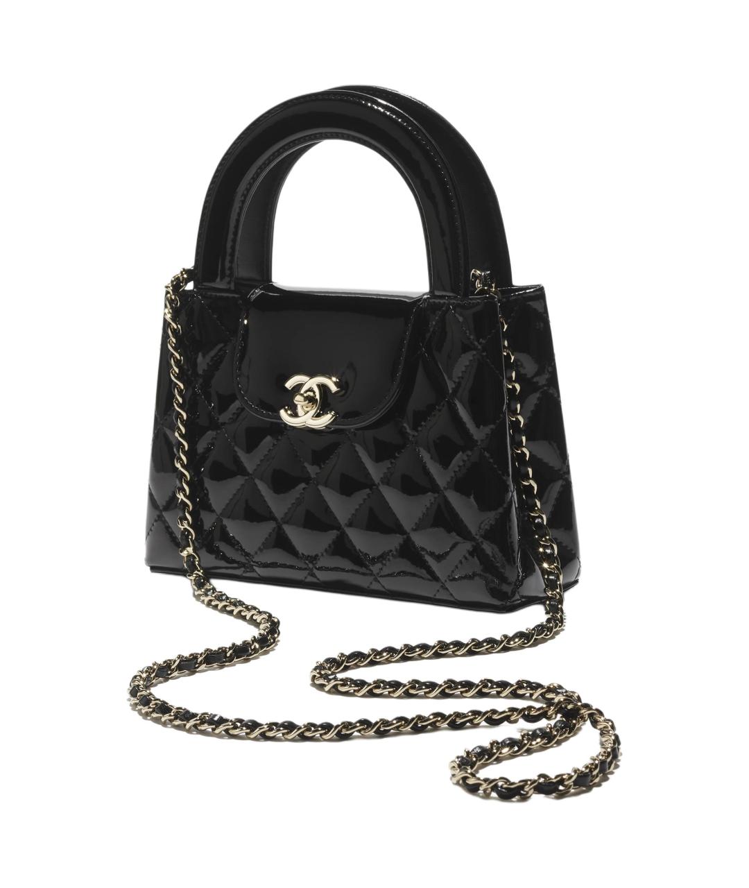 CHANEL Черная кожаная сумка через плечо, фото 2