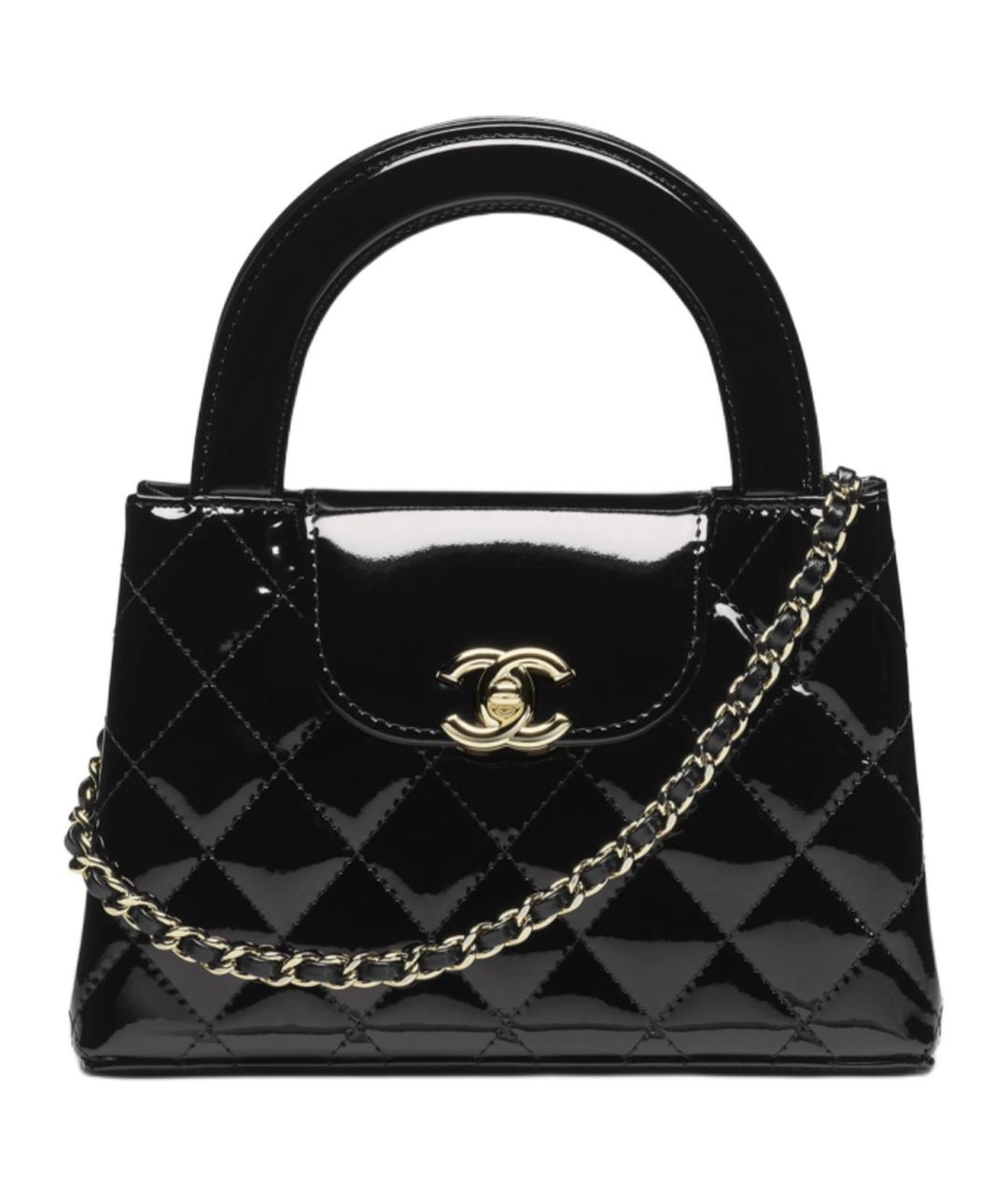 CHANEL Черная кожаная сумка через плечо, фото 1