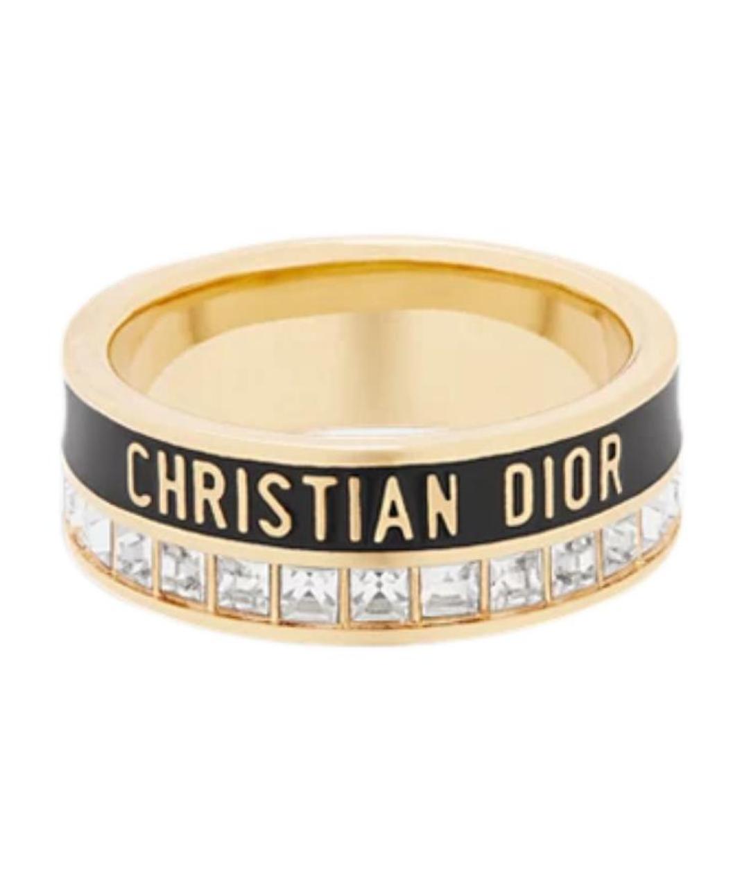 CHRISTIAN DIOR Золотое металлическое кольцо, фото 2