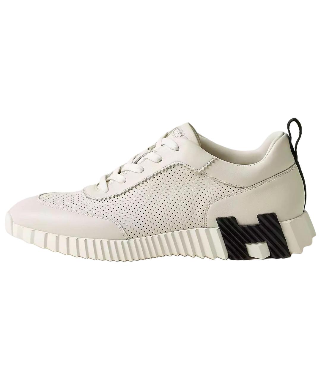 HERMES Бежевые низкие кроссовки / кеды, фото 2