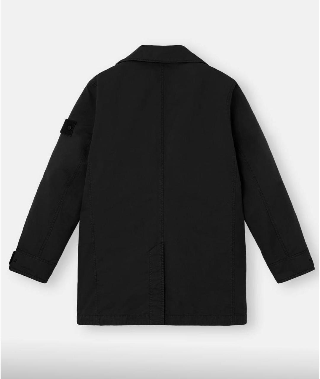 STONE ISLAND Черное пальто, фото 2