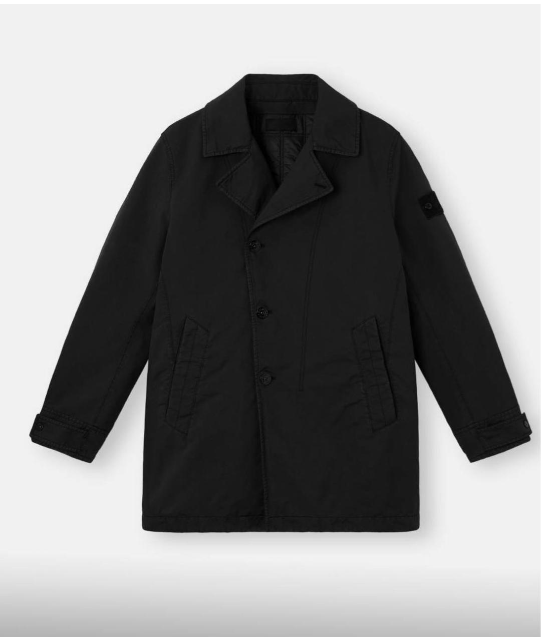 STONE ISLAND Черное пальто, фото 6