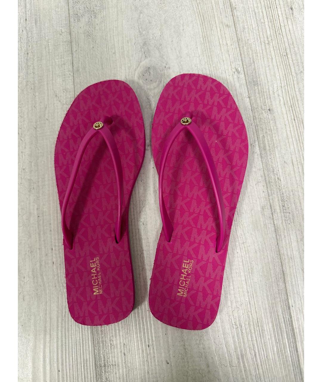 MICHAEL KORS Фуксия шлепанцы, фото 3
