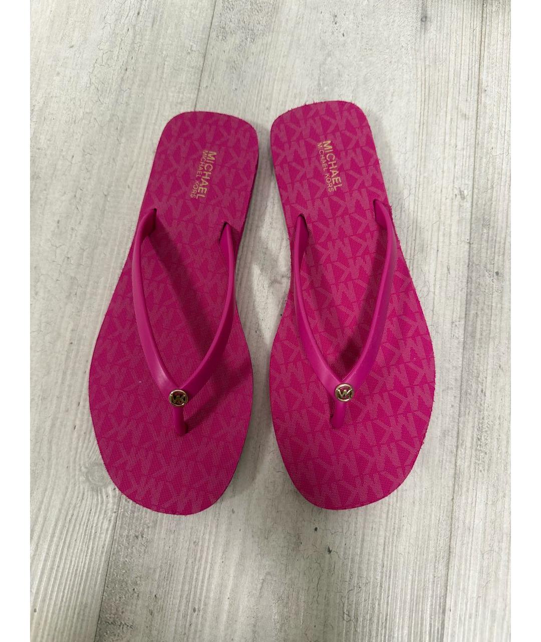 MICHAEL KORS Фуксия шлепанцы, фото 2