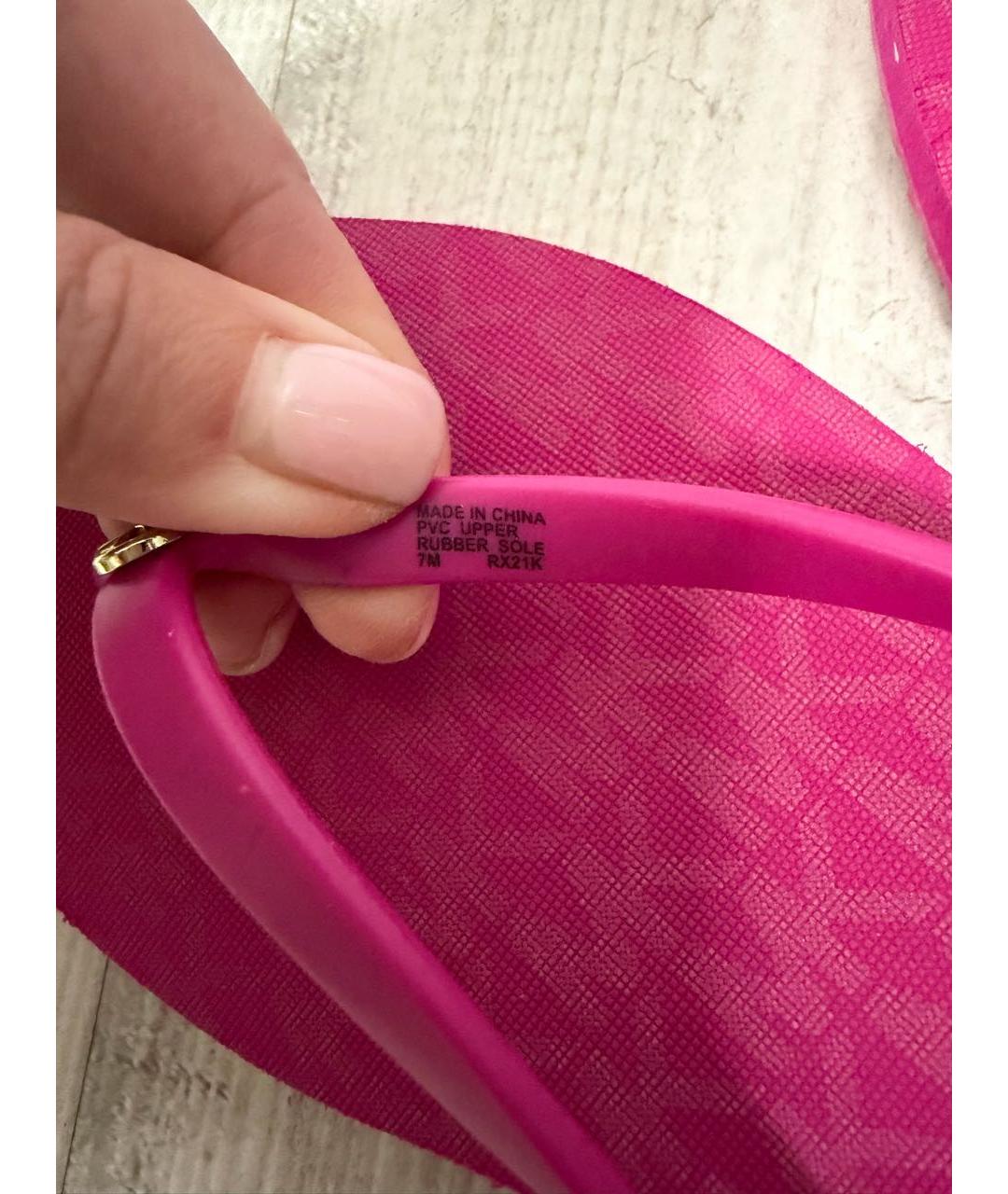 MICHAEL KORS Фуксия шлепанцы, фото 6