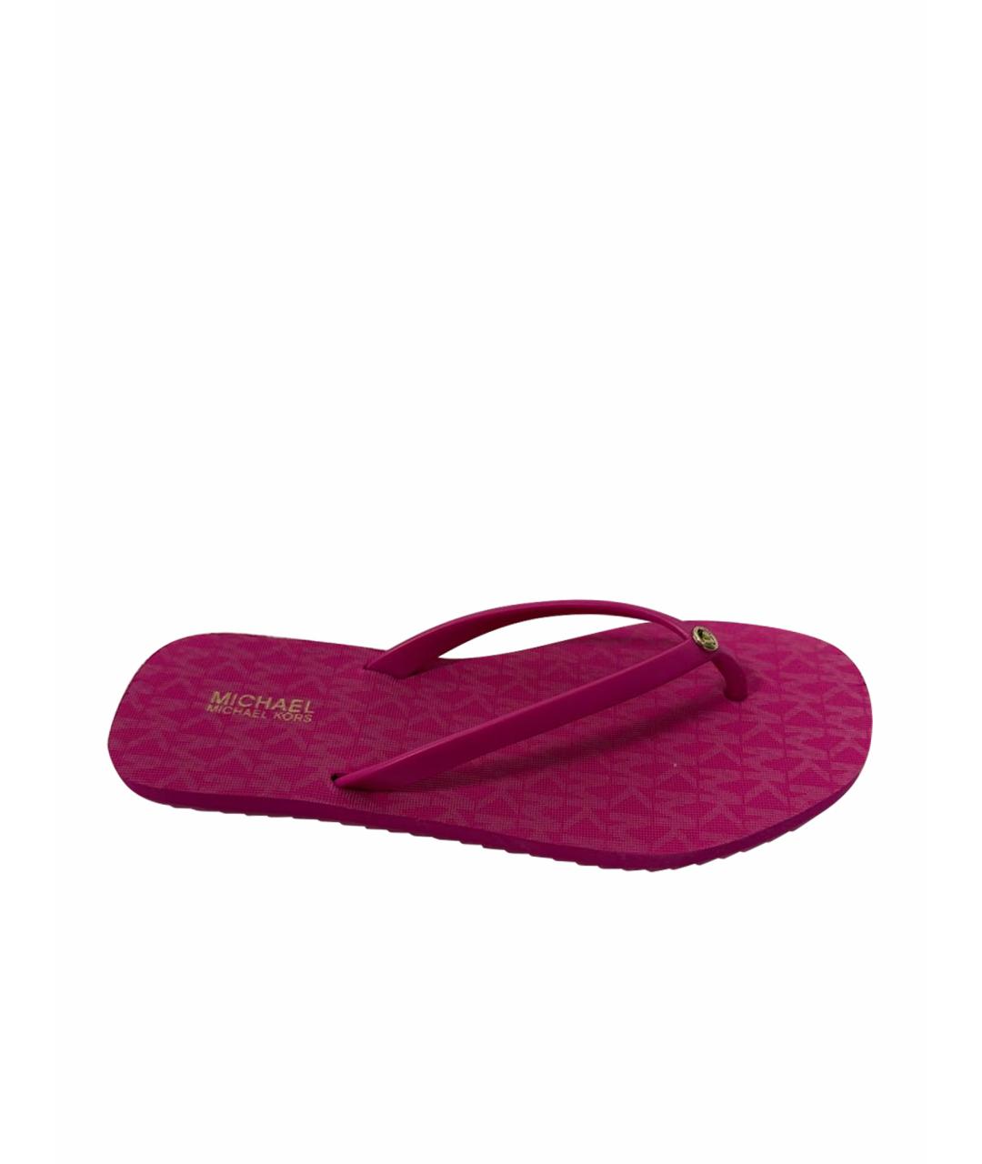 MICHAEL KORS Фуксия шлепанцы, фото 1
