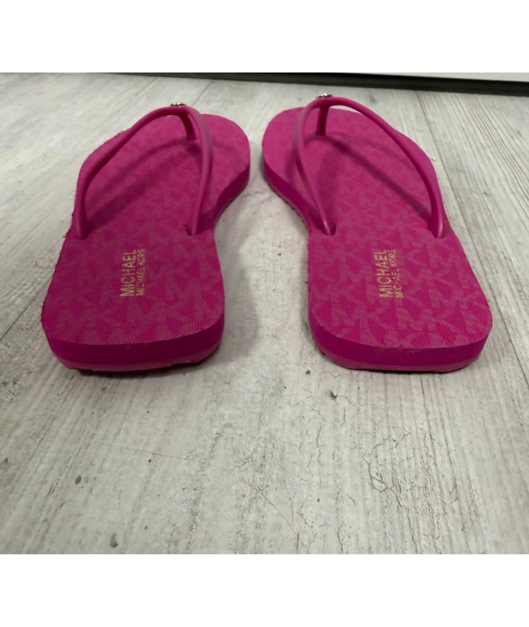 MICHAEL KORS Фуксия шлепанцы, фото 4
