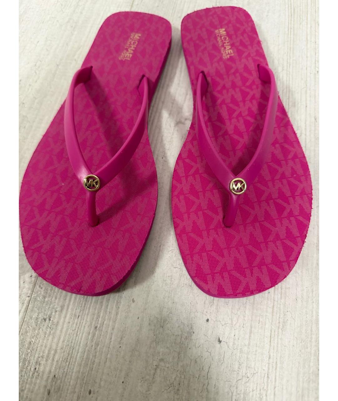 MICHAEL KORS Фуксия шлепанцы, фото 7