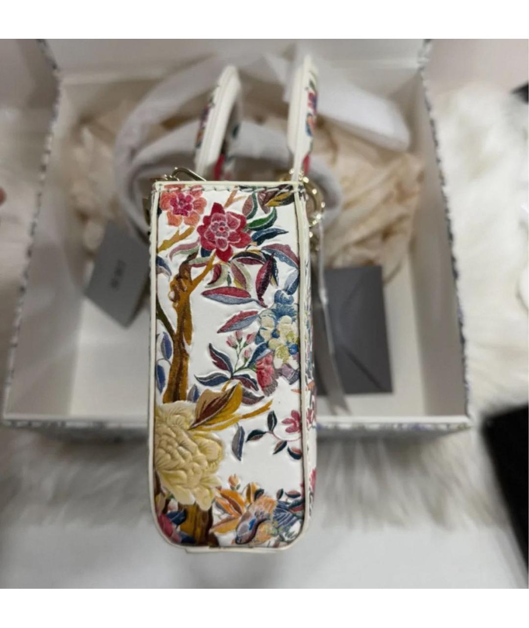 CHRISTIAN DIOR Белая сумка с короткими ручками, фото 5