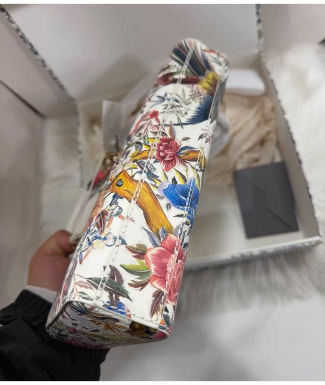 CHRISTIAN DIOR Белая сумка с короткими ручками, фото 6