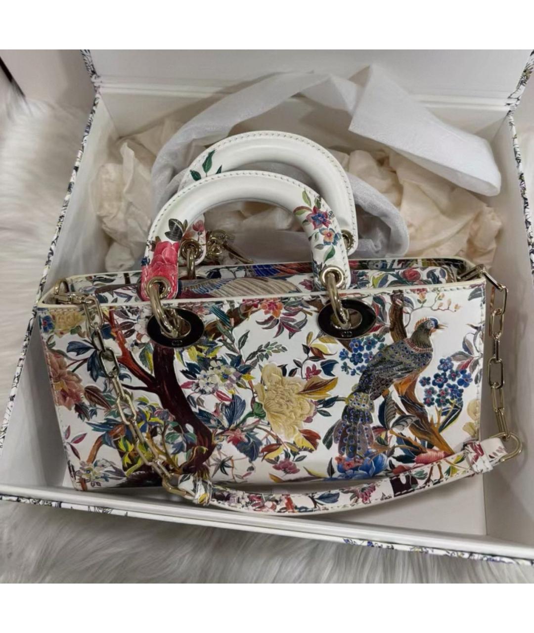 CHRISTIAN DIOR Белая сумка с короткими ручками, фото 4