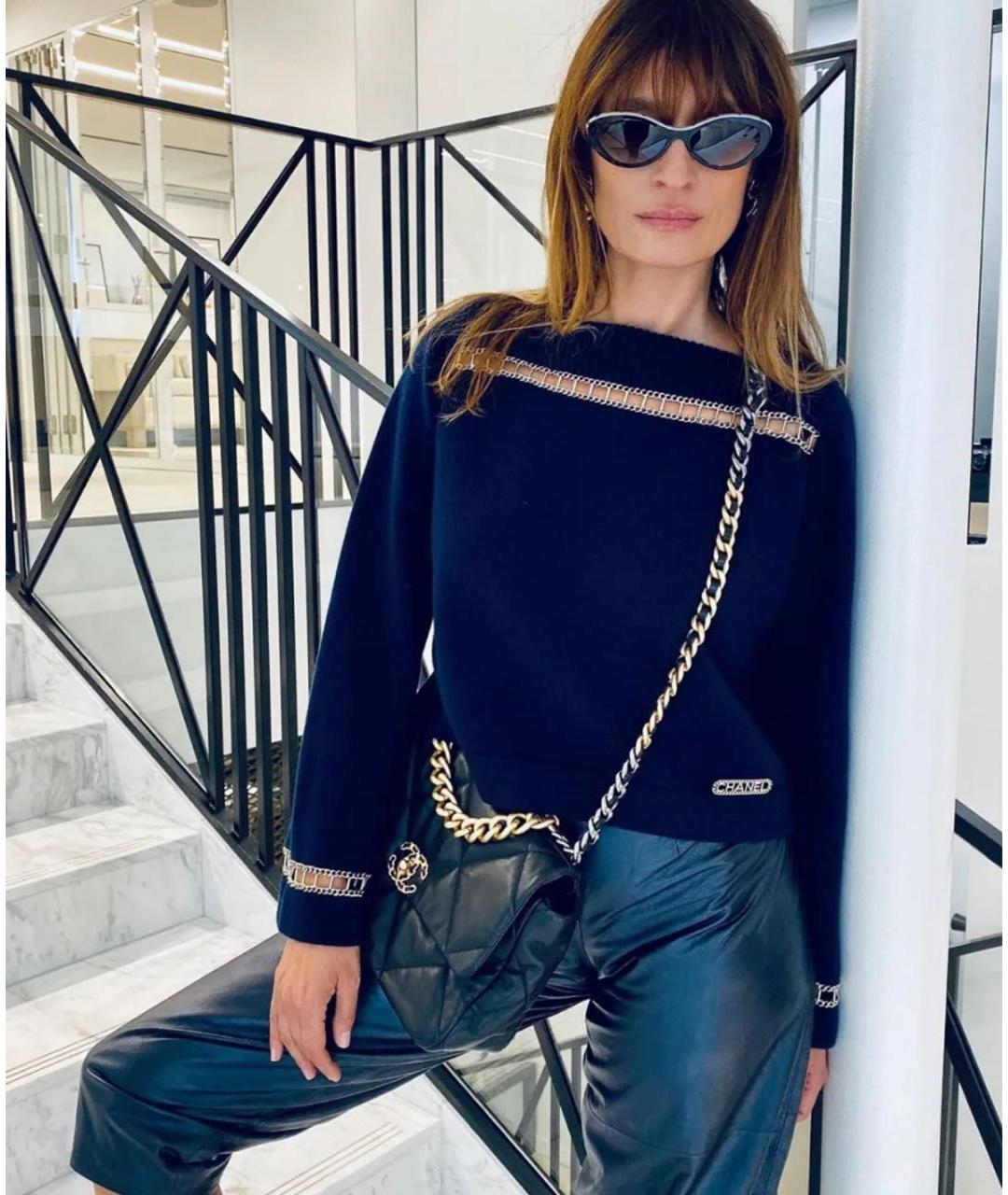 CHANEL Бежевый кашемировый джемпер / свитер, фото 8