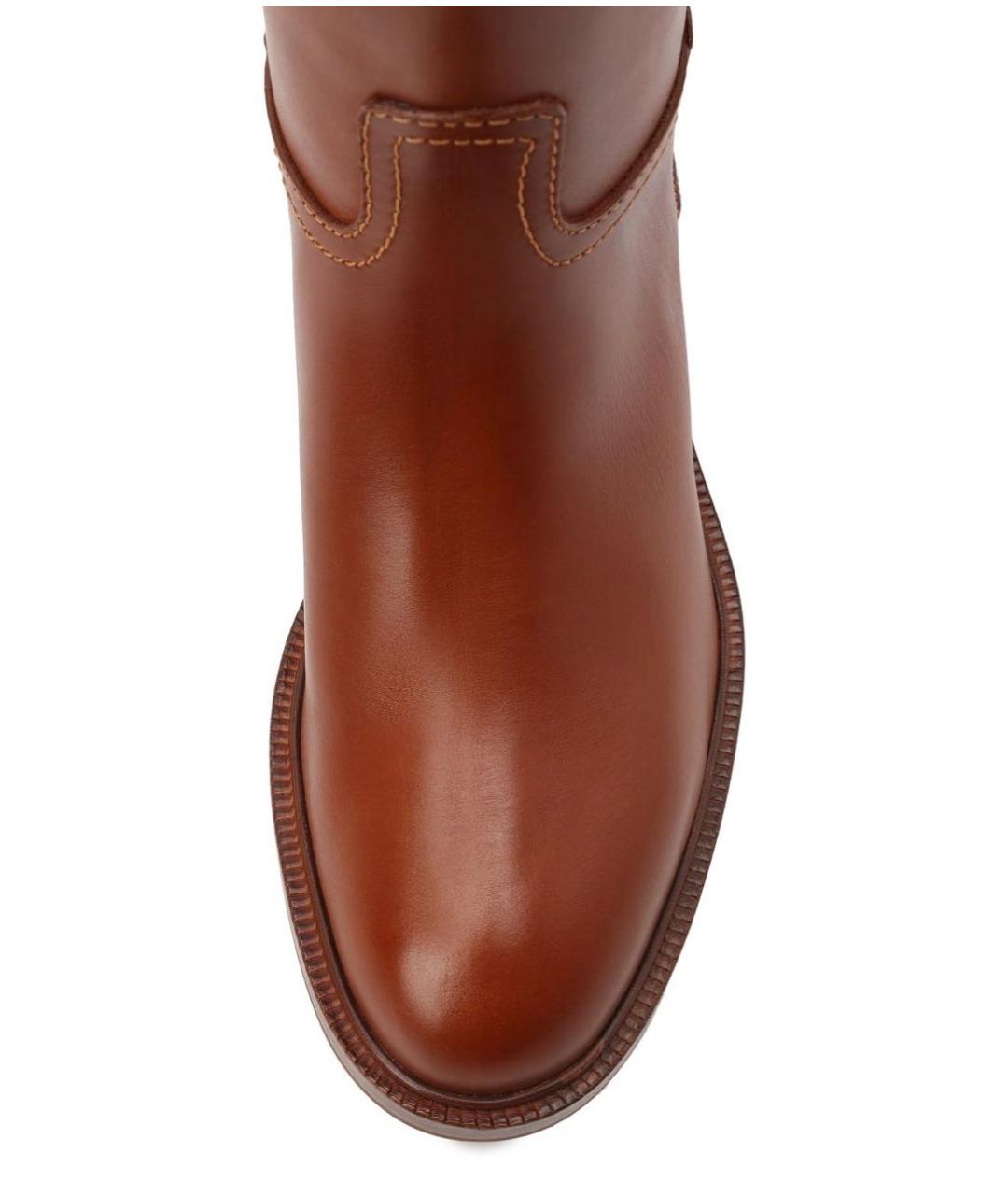 POLO RALPH LAUREN Коричневые кожаные сапоги, фото 3