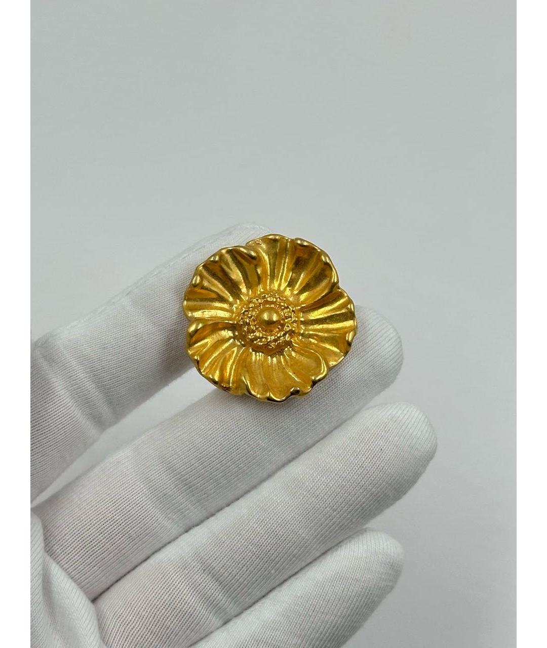 KENZO Золотая позолоченная булавка / брошь, фото 5