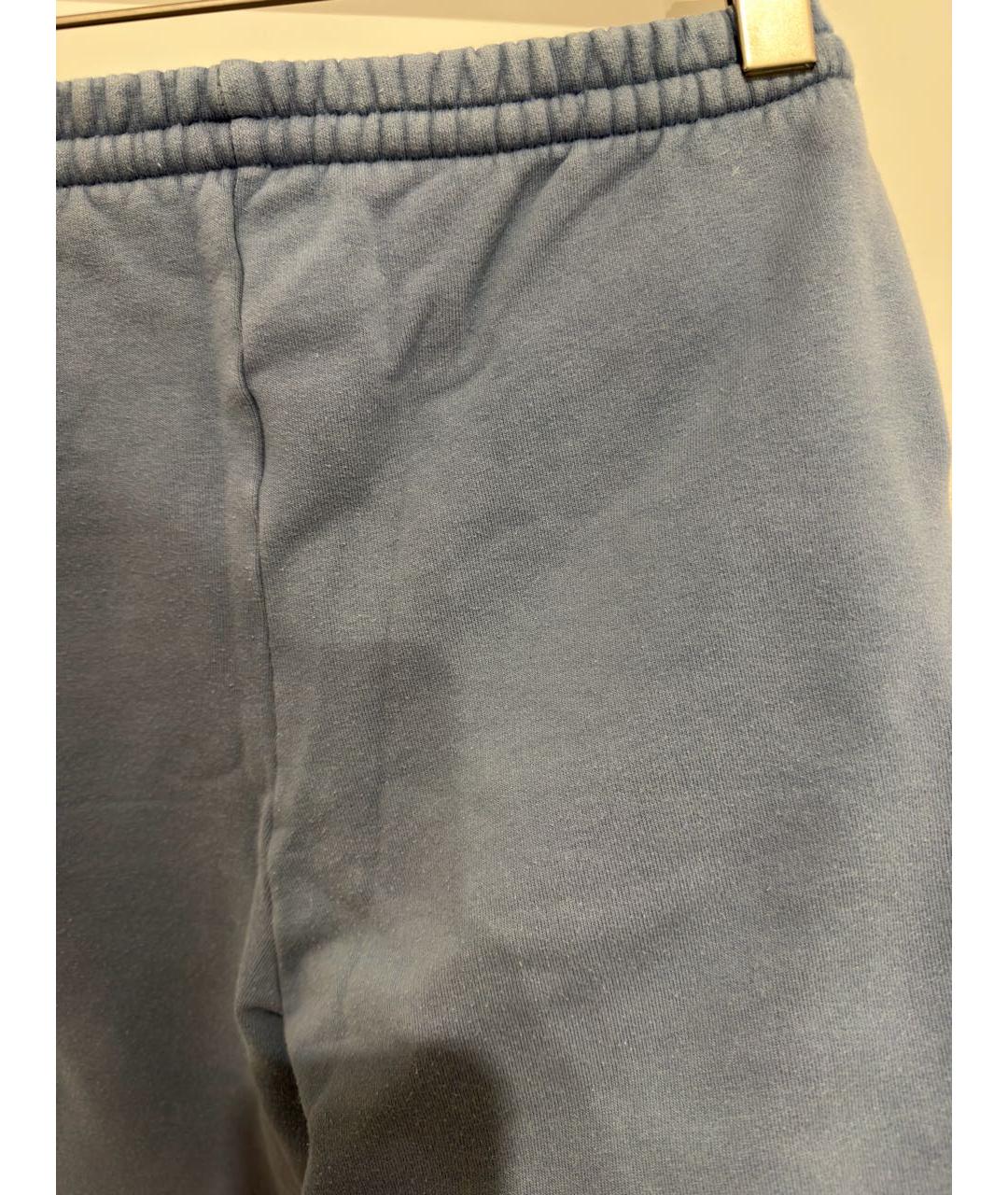 VETEMENTS Голубые хлопковые спортивные брюки и шорты, фото 4