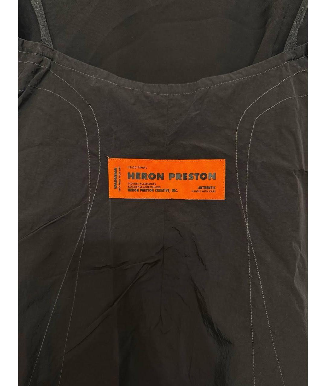 HERON PRESTON Черное полиэстеровое платье, фото 3