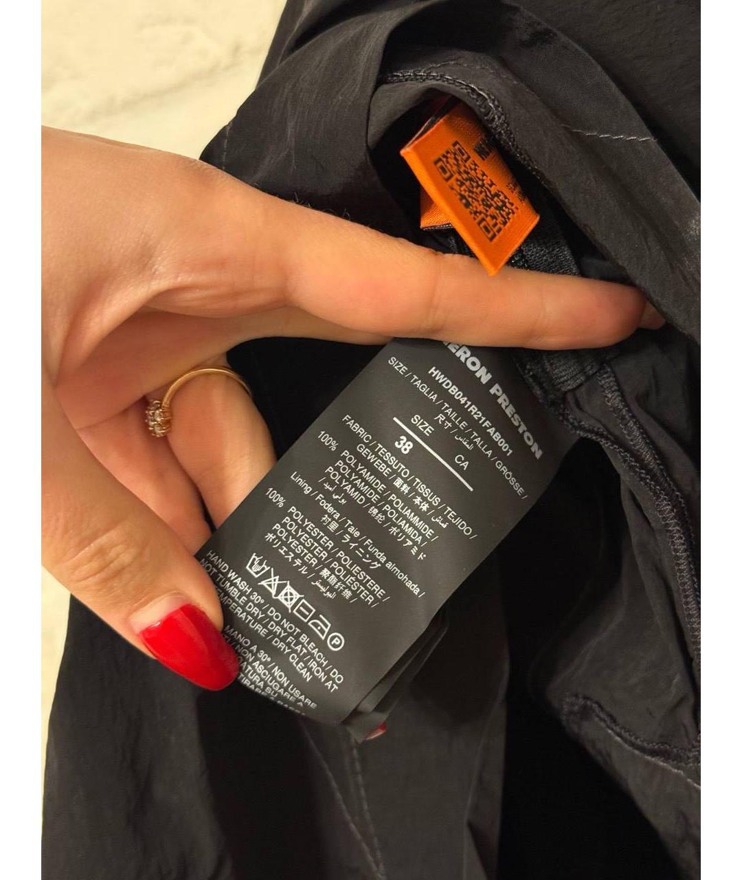 HERON PRESTON Черное полиэстеровое платье, фото 4