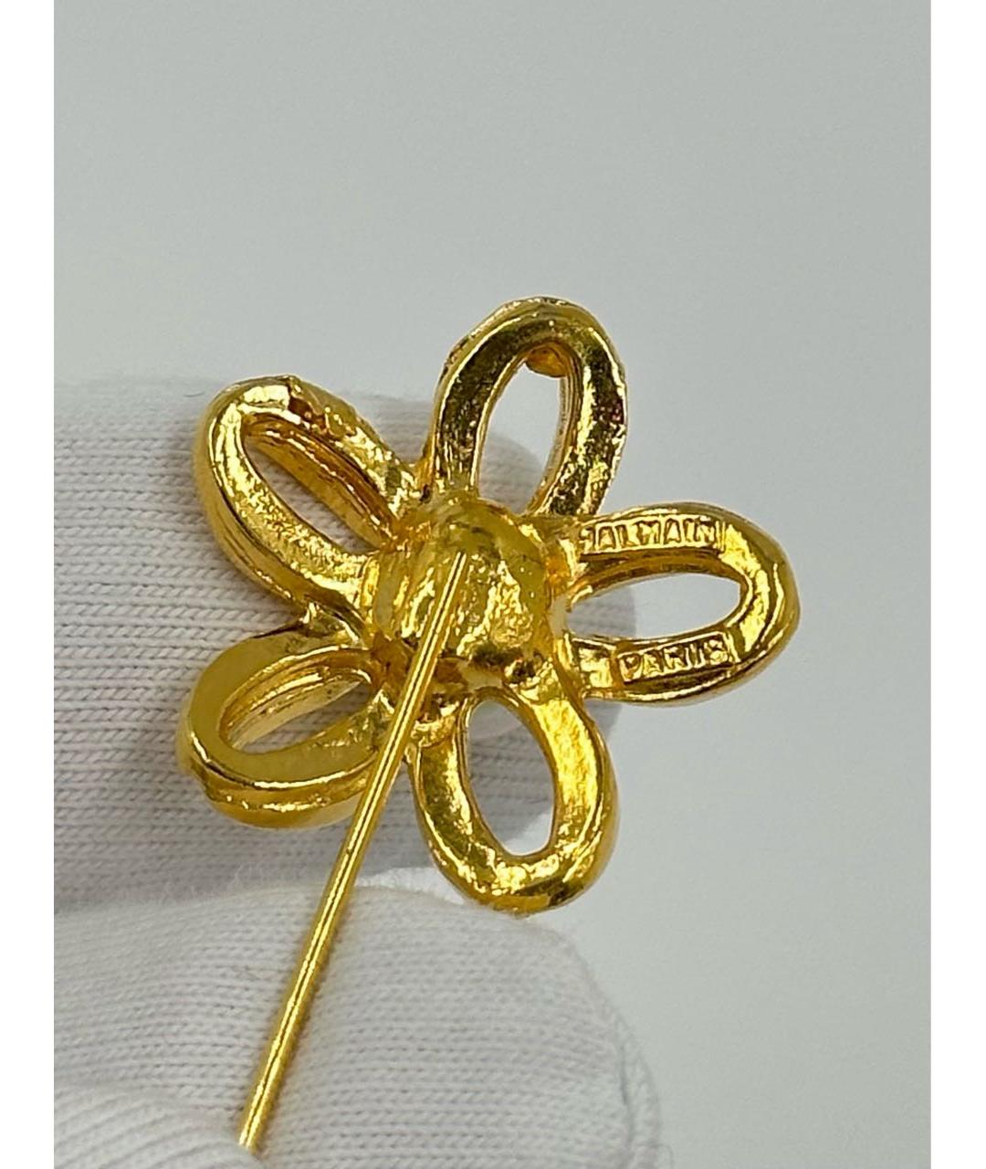 BALMAIN Золотая позолоченная булавка / брошь, фото 5