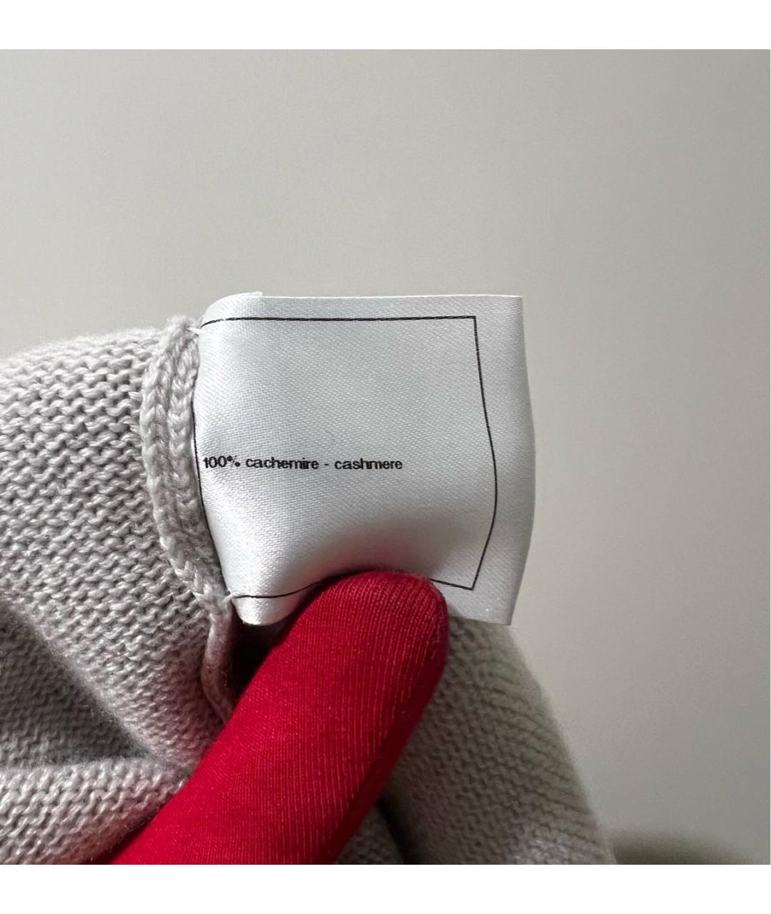 CHANEL Серый кашемировый кардиган, фото 8