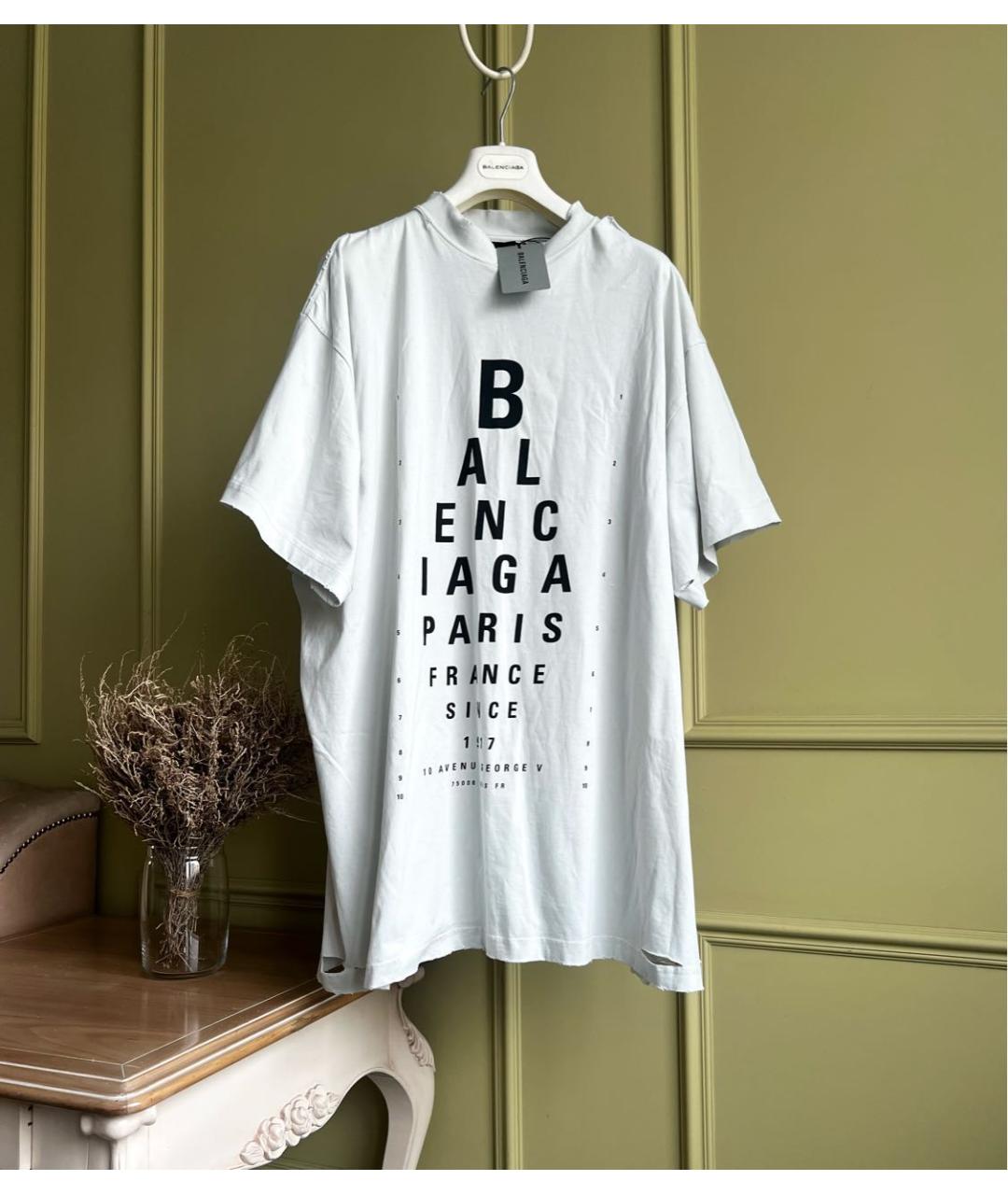 BALENCIAGA Хлопковая футболка, фото 9