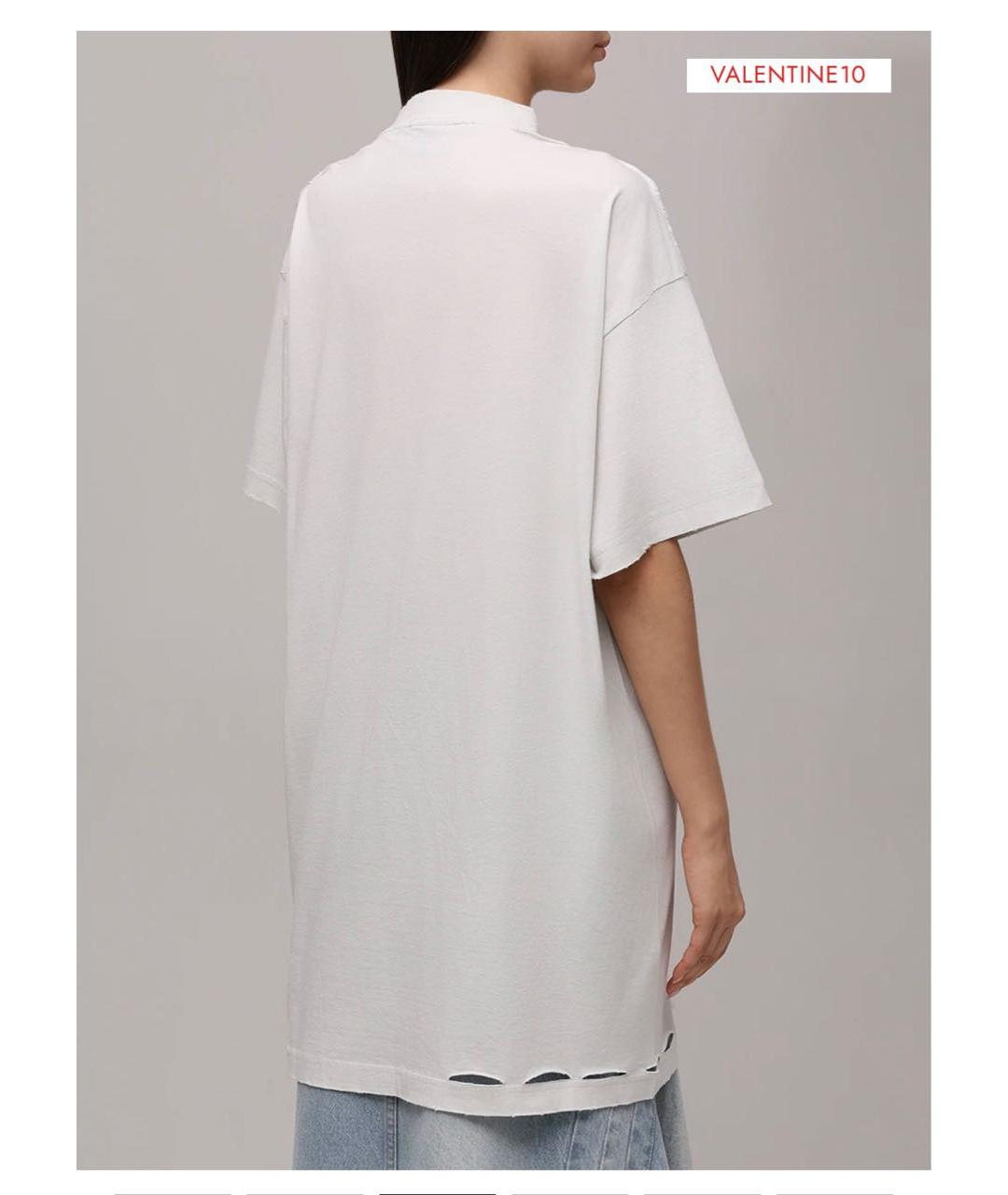 BALENCIAGA Хлопковая футболка, фото 5