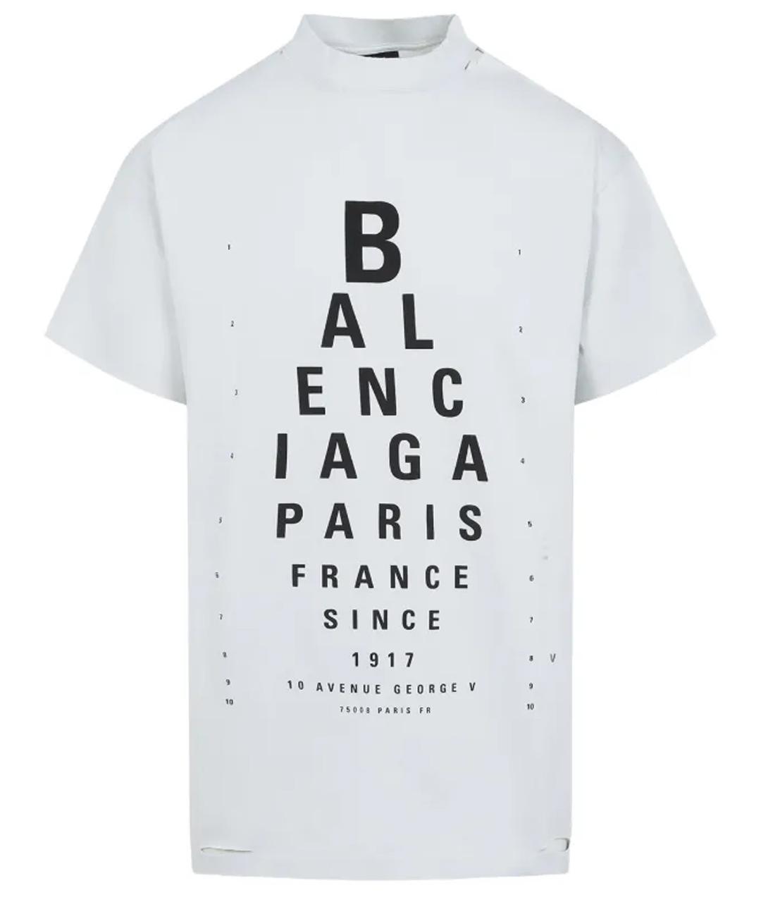 BALENCIAGA Хлопковая футболка, фото 1