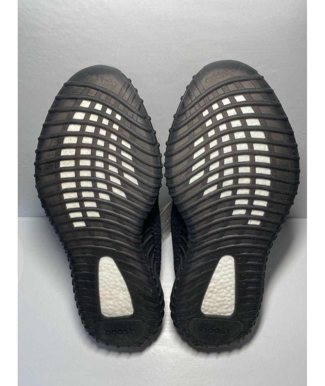 YEEZY Черные текстильные низкие кроссовки / кеды, фото 3