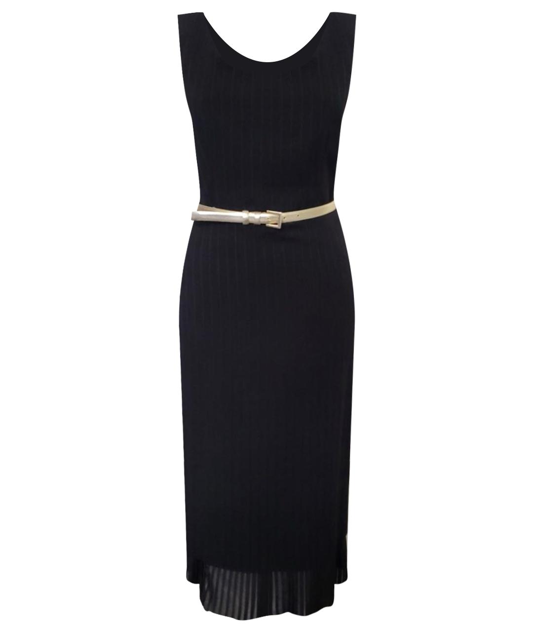 'S MAX MARA Черное шерстяное повседневное платье, фото 1