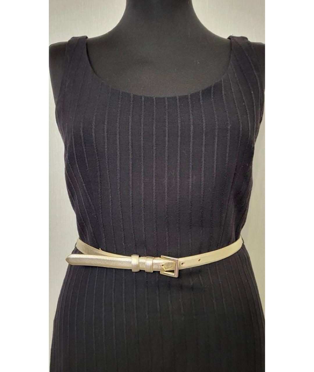 'S MAX MARA Черное шерстяное повседневное платье, фото 3