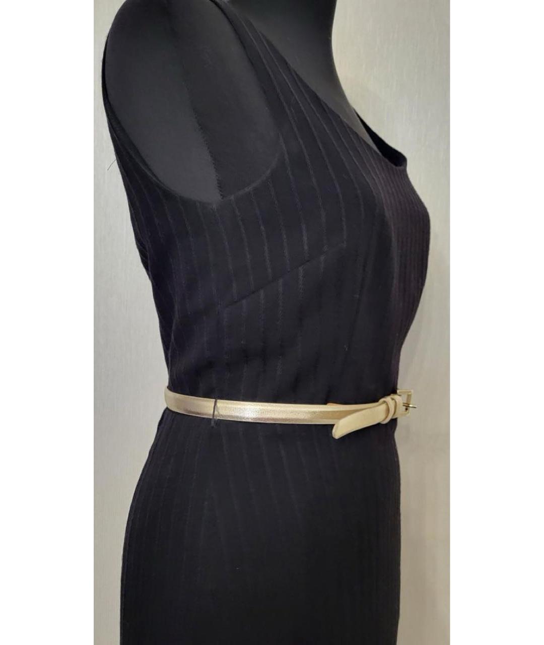 'S MAX MARA Черное шерстяное повседневное платье, фото 4