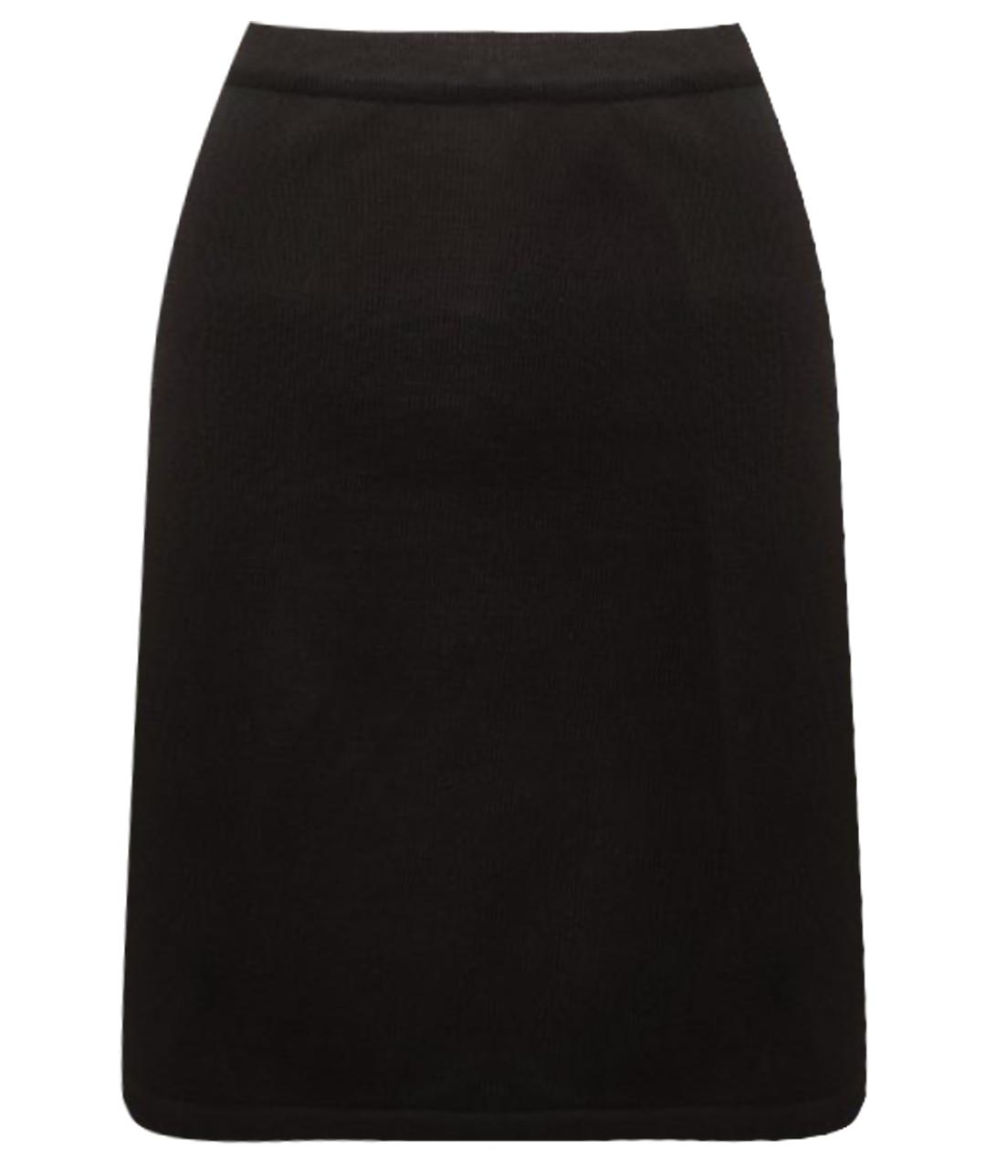 WOLFORD Черная шерстяная юбка миди, фото 1