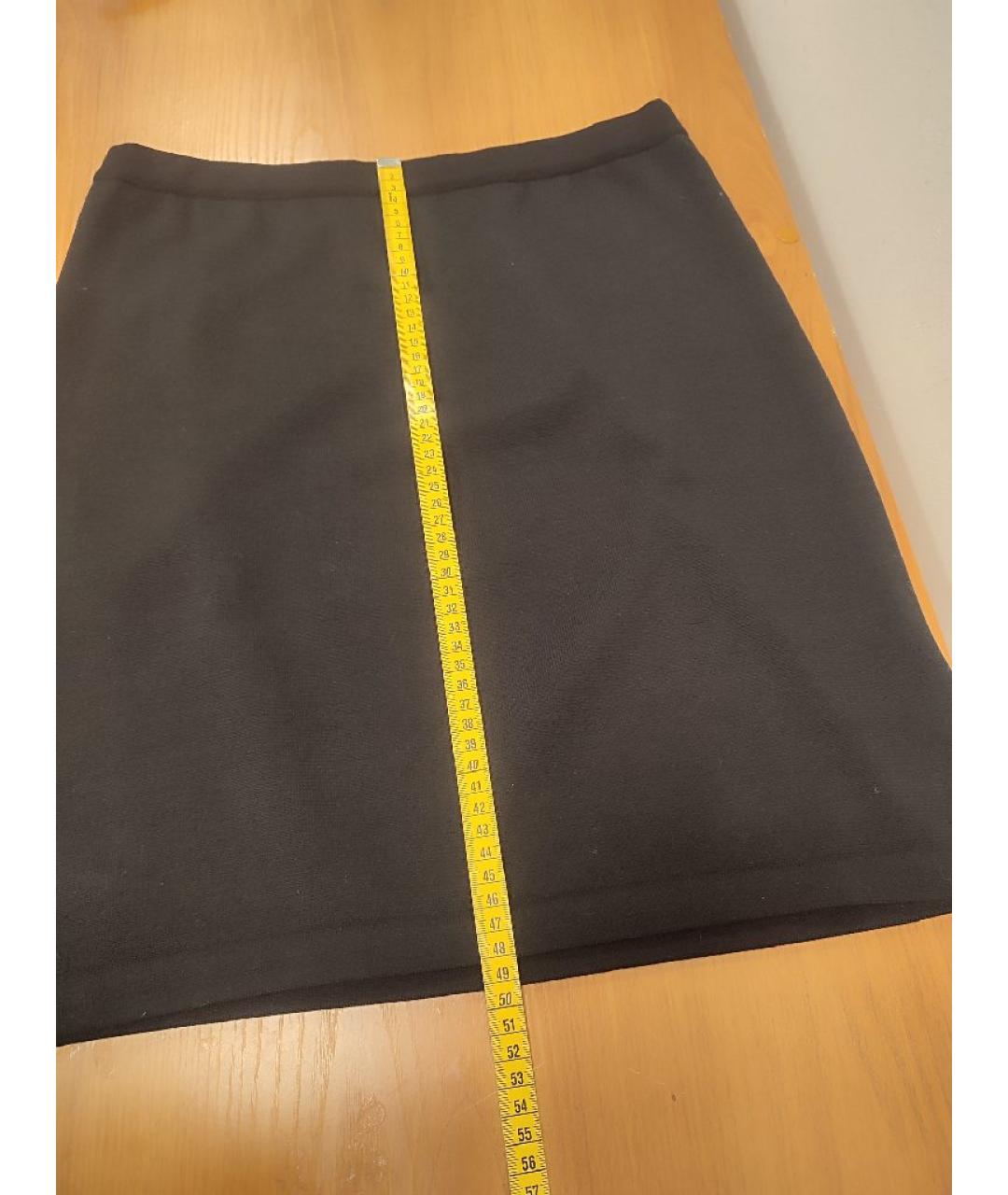 WOLFORD Черная шерстяная юбка миди, фото 7