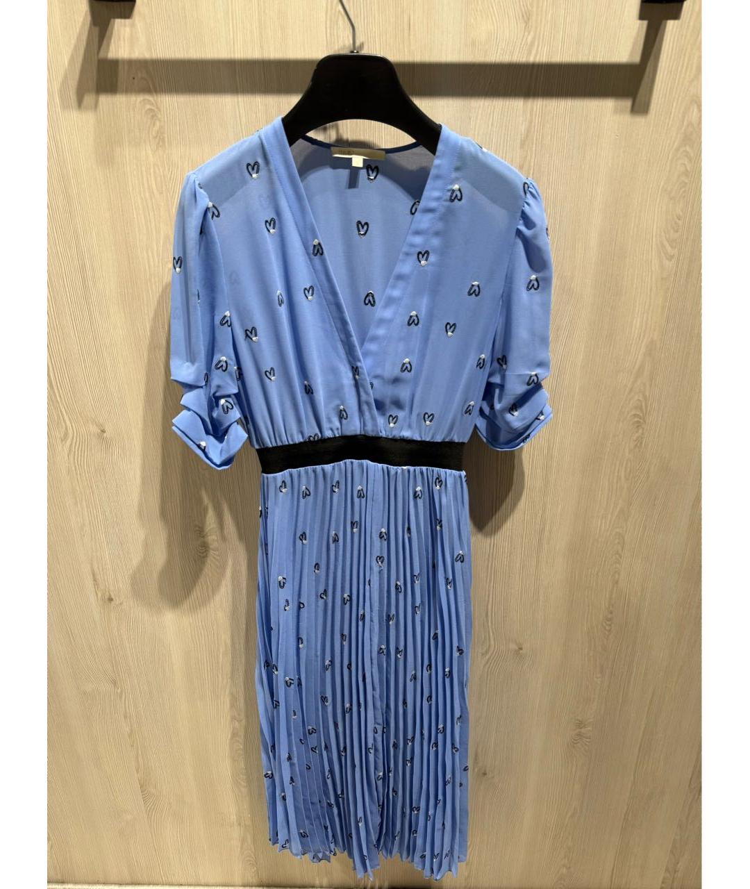 MAJE Голубое повседневное платье, фото 9