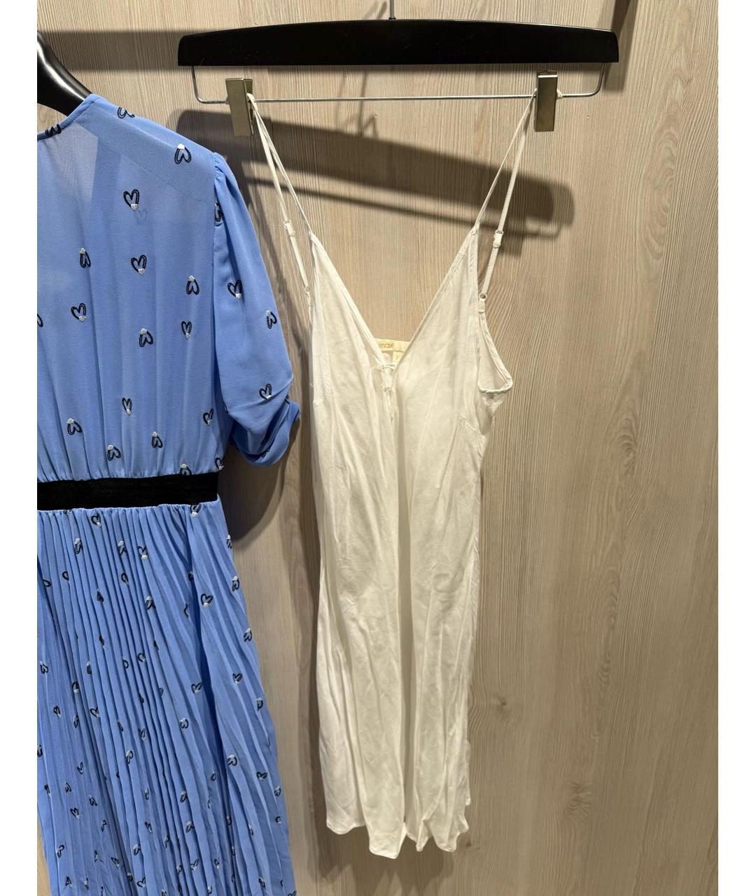 MAJE Голубое повседневное платье, фото 7