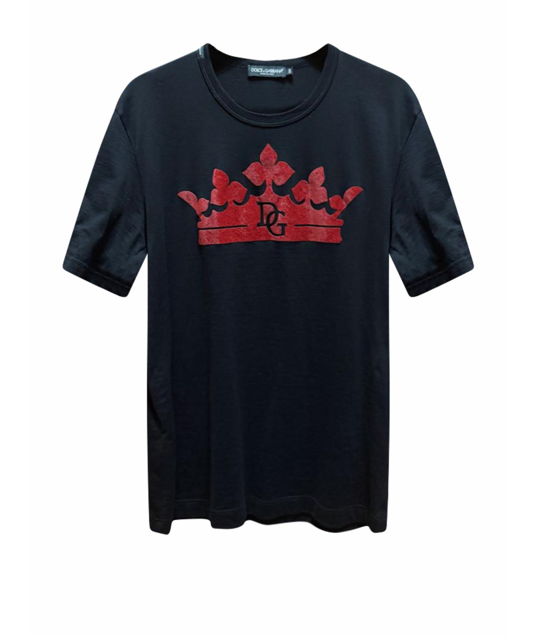 DOLCE&GABBANA Черная хлопковая футболка, фото 1