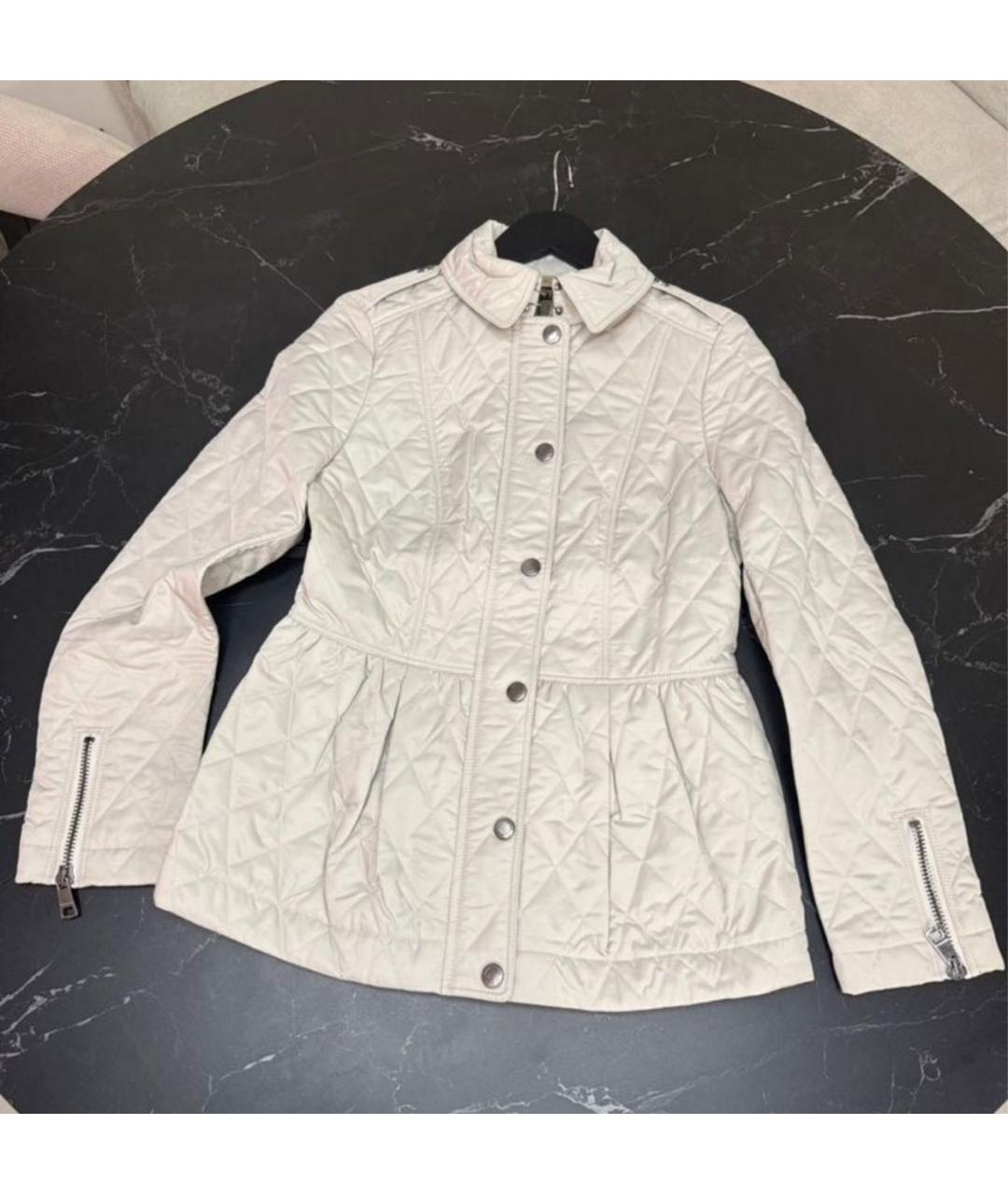 BURBERRY Бежевая вискозная куртка, фото 8