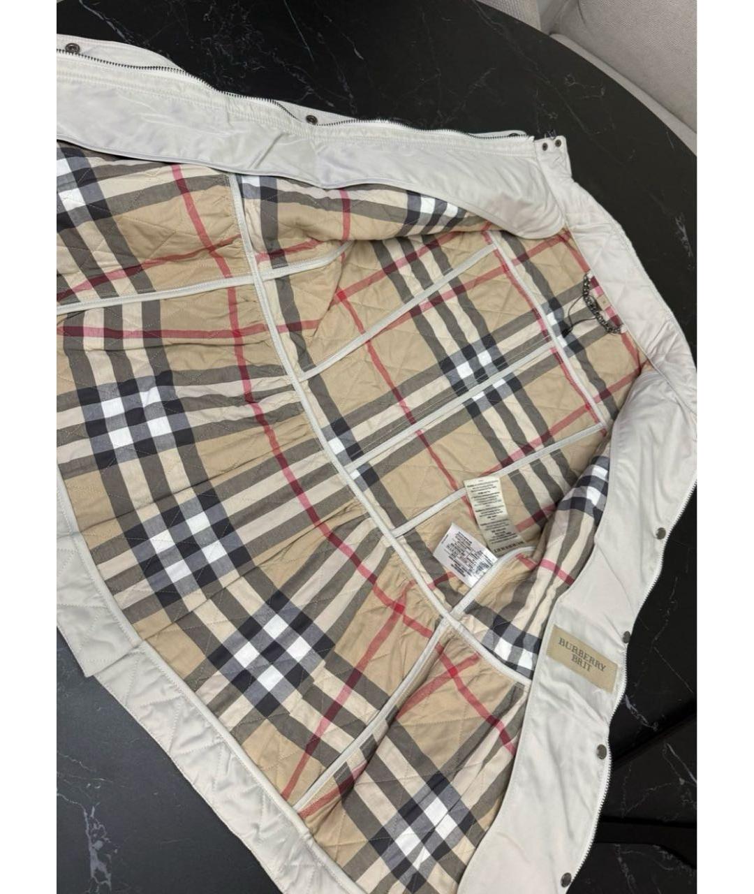 BURBERRY Бежевая вискозная куртка, фото 6